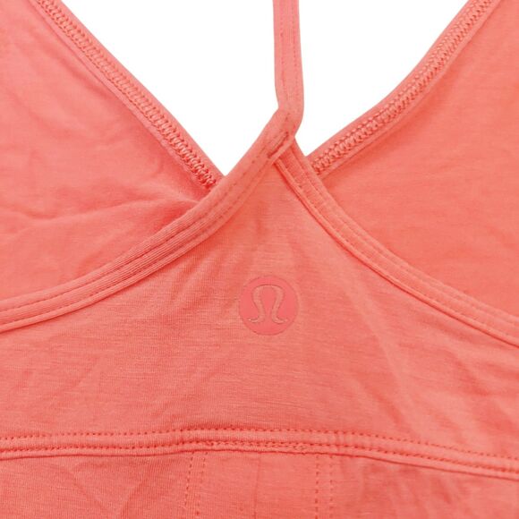 Lululemon Tank Top Womens 4 Raspberry Modal Silk Yoga Back Slit Gym Athleisure - Picture 8 of 11